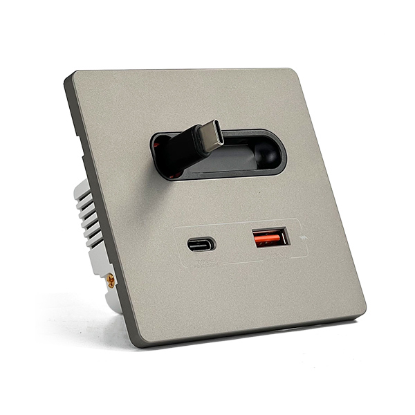 单 USB-C 伸缩线充电面板